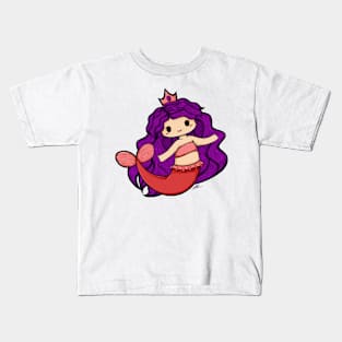 Cute Mermaid Illustration Kids T-Shirt